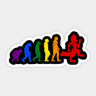 Furry Fandom Evolution Cute Fursona Anthro Art Sticker